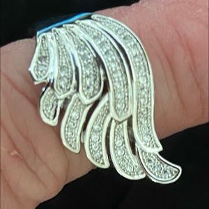 Angel wing rings. Flight attendant starter kit. One adjustable, other is 5/ 6ish